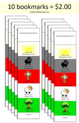 Gospel Story Bookmarks pack of 10